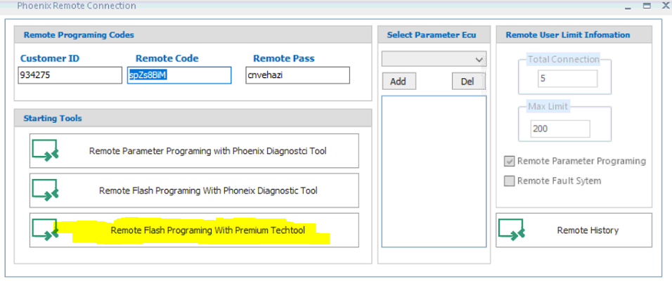 How to Remote programing with Techtool – PhoenixDiag Support Page